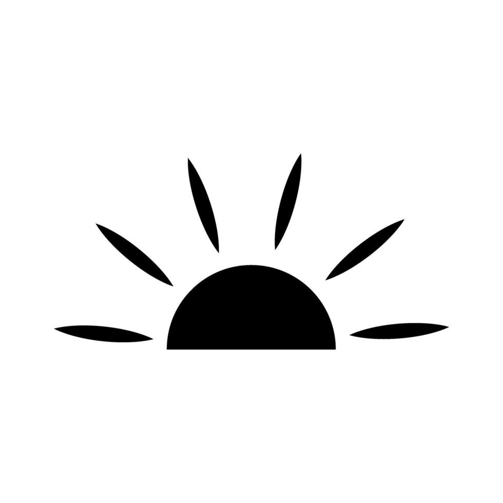Sun icon for graphic and web design. Simple sign. Internet concept symbol for website button or mobile app vector