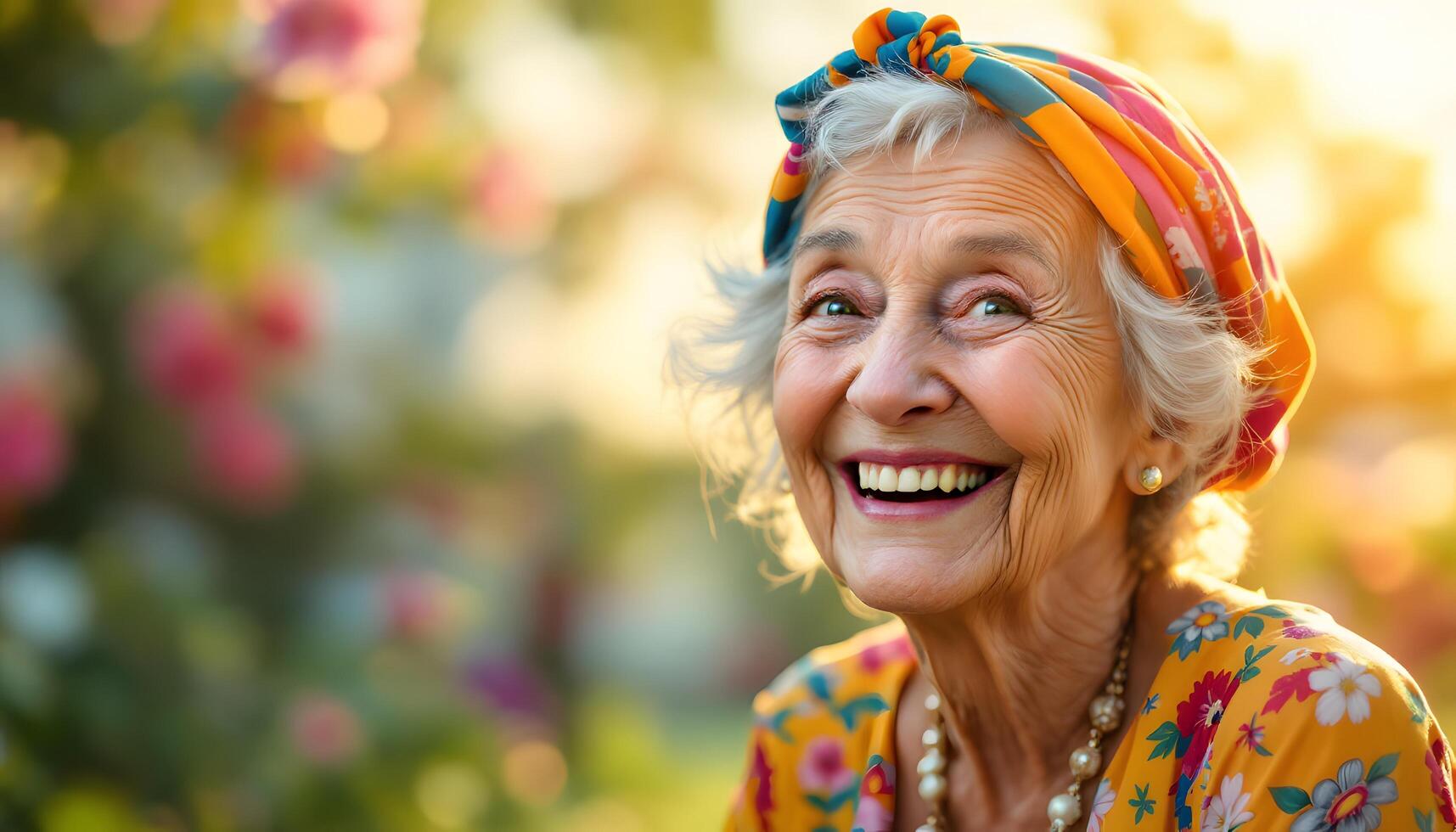 Funny Elderly Woman Generated by AI photo