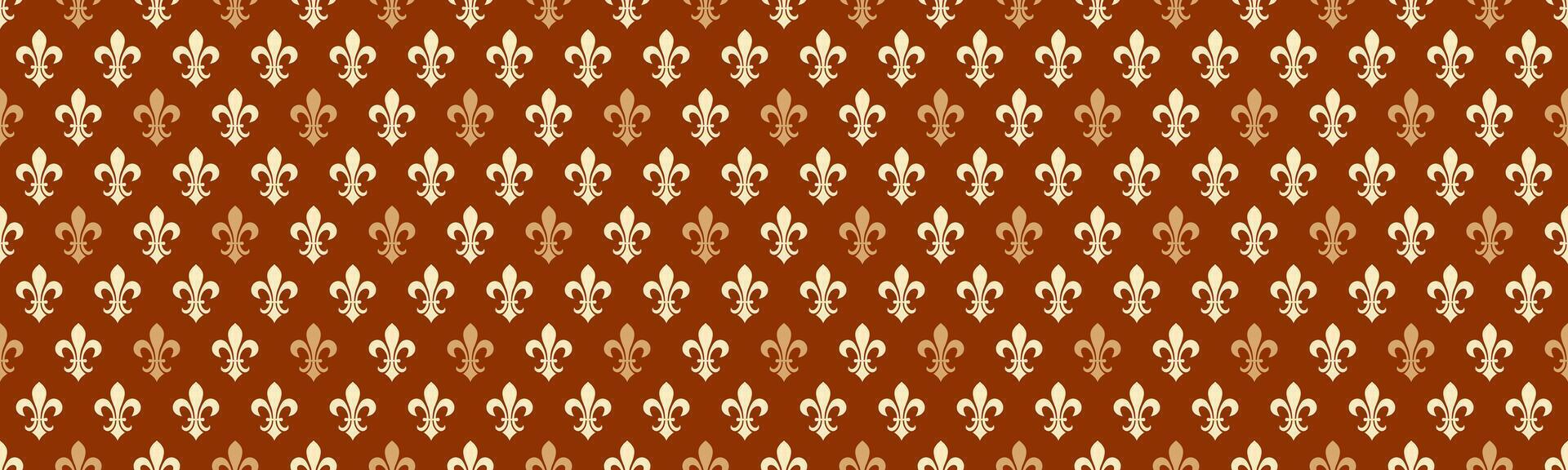 Decoration booklet on template print. Drawing quality of elite poster. Symmetry badge on lily repeat. vector