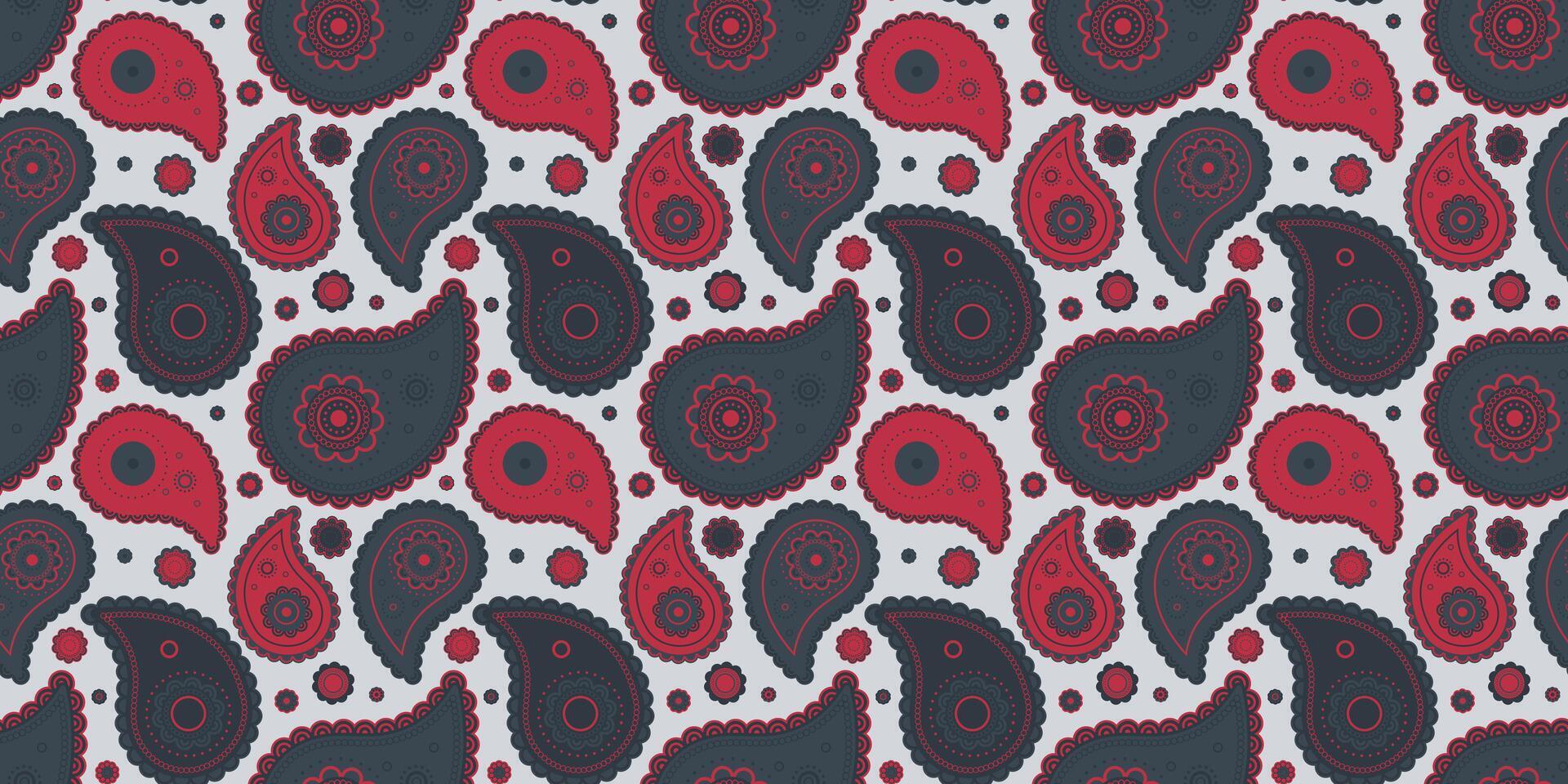 Repeat linen at trendy horizontal. Flower paisley at asian traditional. Draw ink and luxury surface. vector