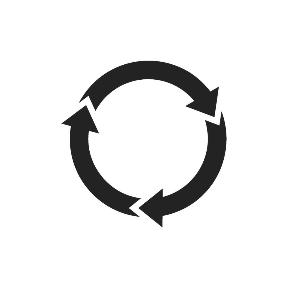 This circular arrow icon is widely recognized as a symbol representing refresh and reload actions, which are commonly utilized in applications and websites to indicate necessary updates or restarts vector