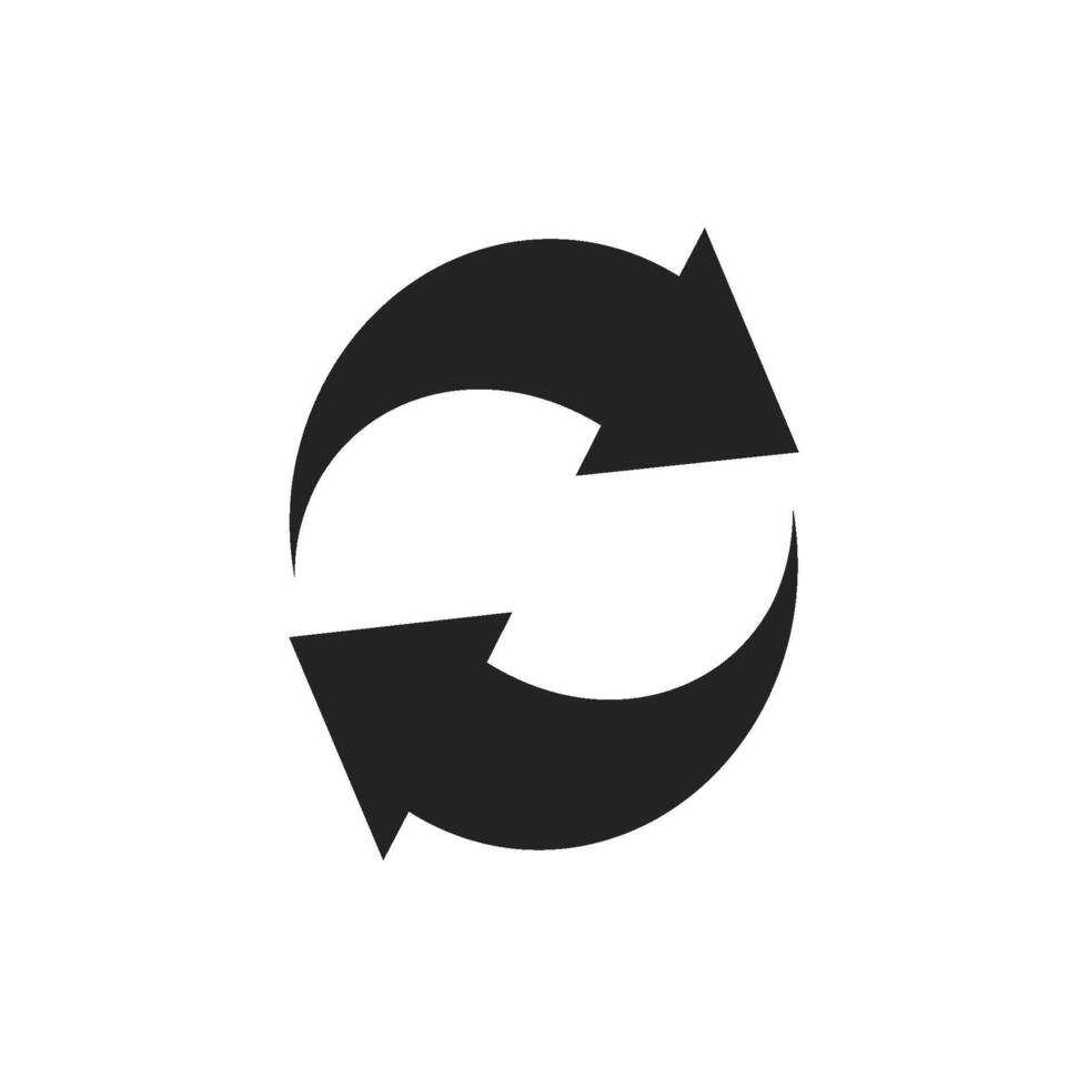 un pulcro y moderno circular flecha icono, simbolizando actualizar, recargar, o repetir comportamiento. esta diseño elemento es ideal para mejorando usuario interfaz diseños a través de sitios web y varios aplicaciones vector