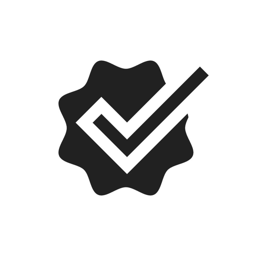 A stylish and easily recognizable checkmark icon, symbolizing approval and confirmation. This icon is perfect for various design projects, logos, promotional materials, and much more vector