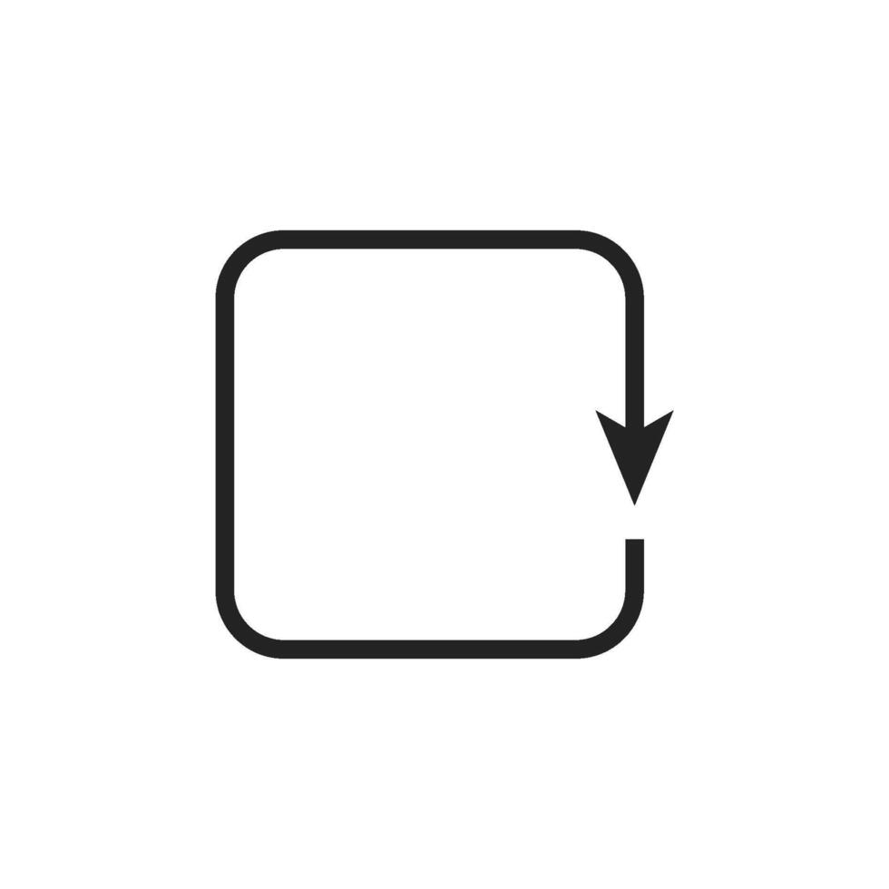 A simplistic and minimalistic circular arrow icon that effectively symbolizes refresh and reload functions, which are frequently utilized in various digital interfaces and applications vector