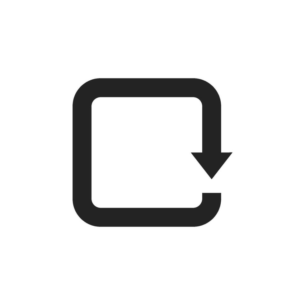 A modern and sleek circular arrow icon that effectively symbolizes refresh, reload, or repeat actions, making it an ideal choice for user interface designs and various applications vector