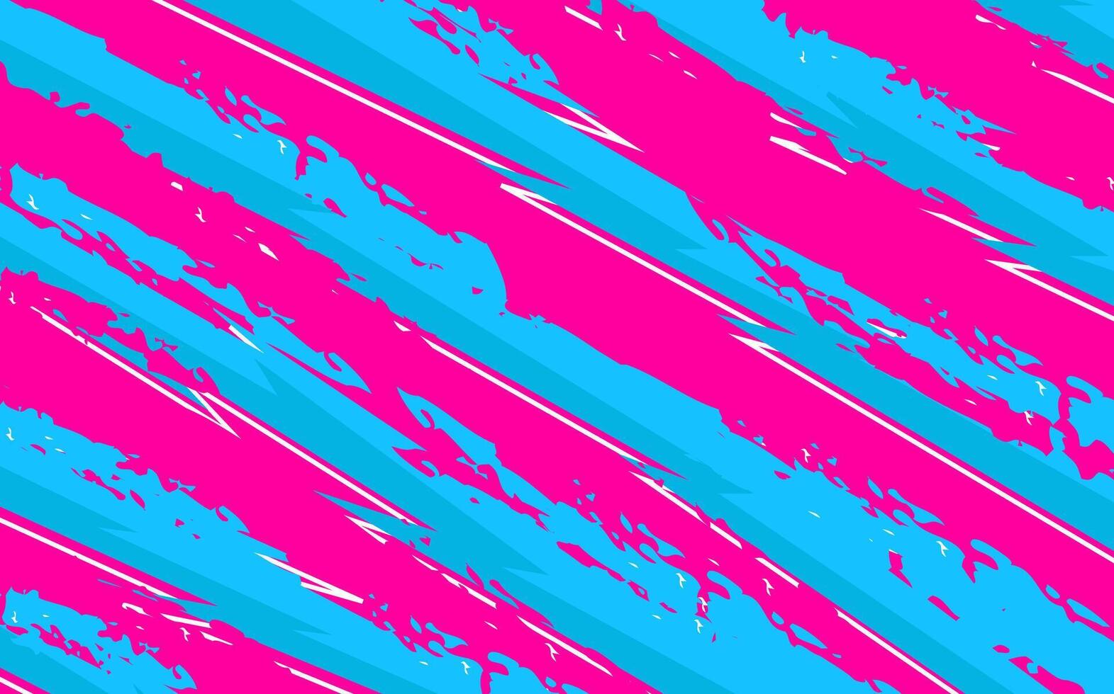 Dynamic Abstract Design With Vibrant Pink and Blue Brush Strokes vector