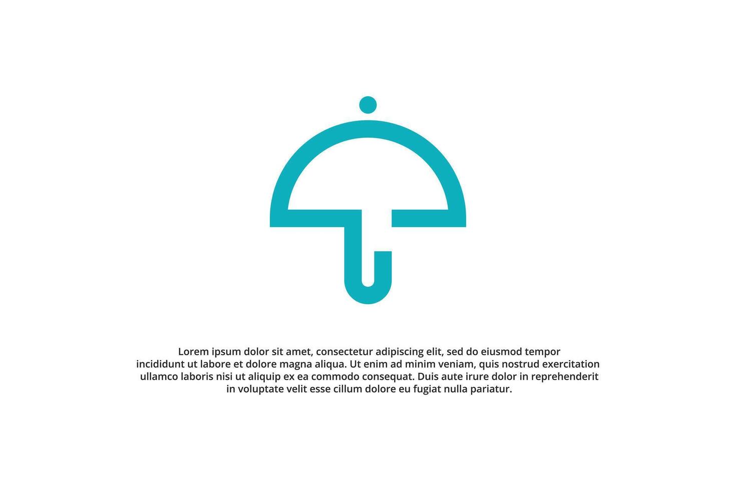 umbrella and letter z logo design vector