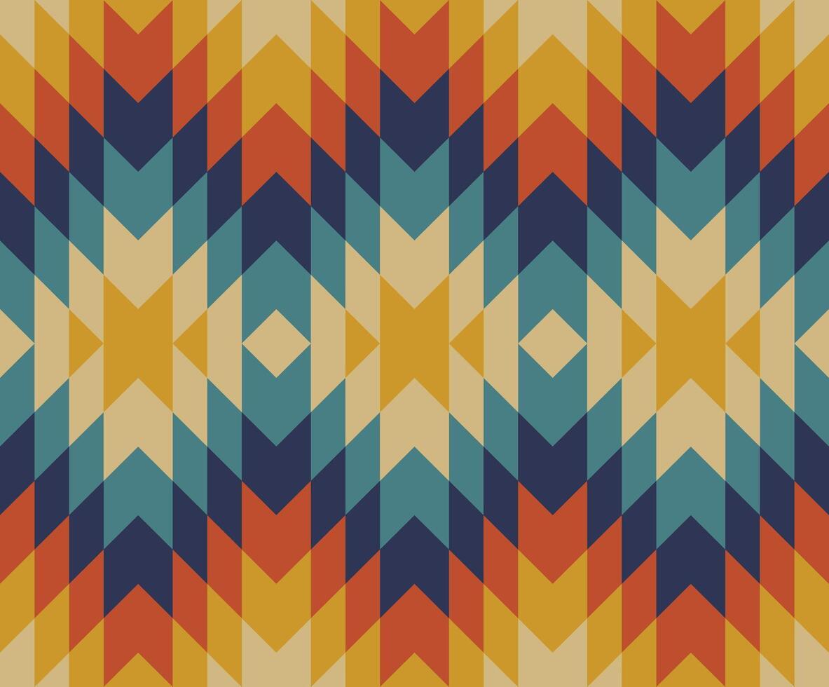 Ethnic southwest pattern use for textile, carpet, cushion, upholstery, etc vector