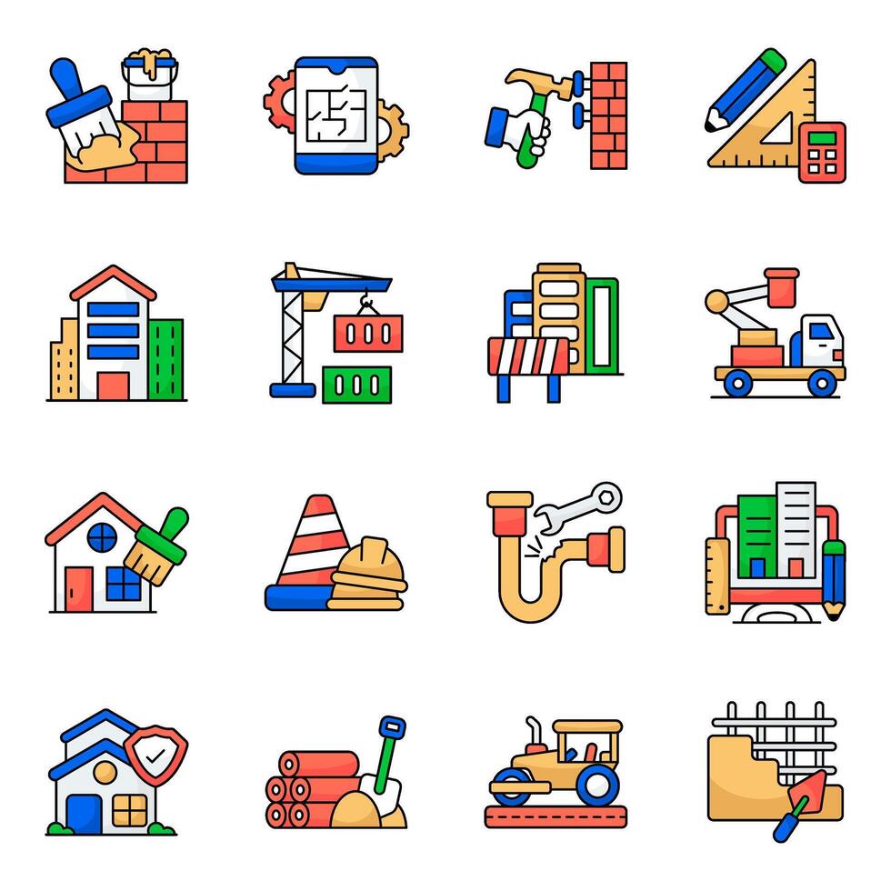 Set of Construction Tools vector