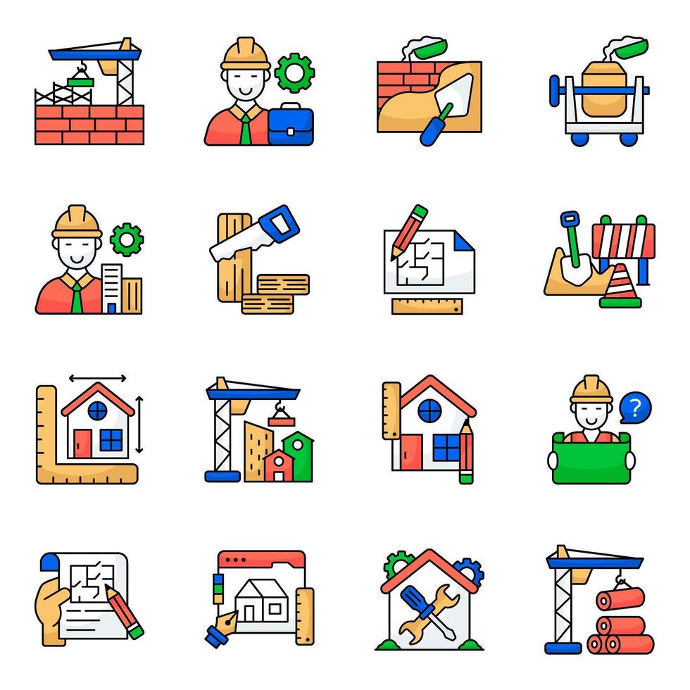 Set of Construction vector