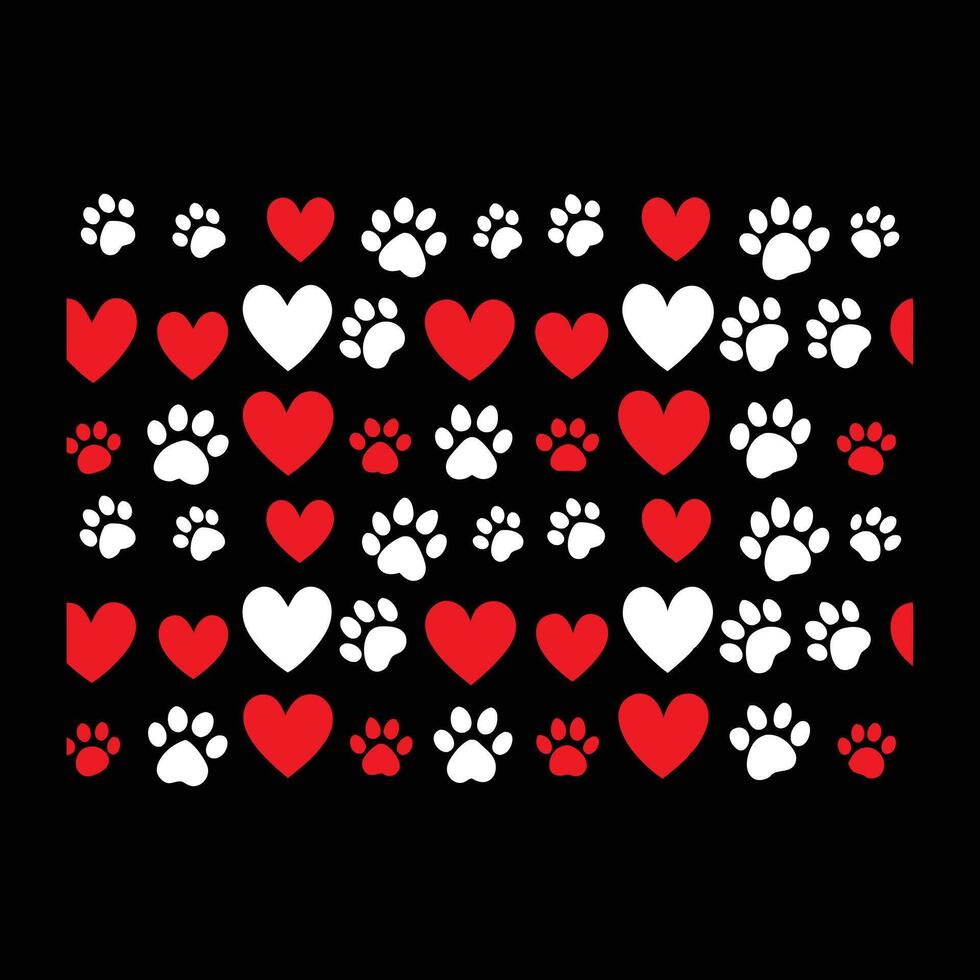 Paw Print Heart Images vector