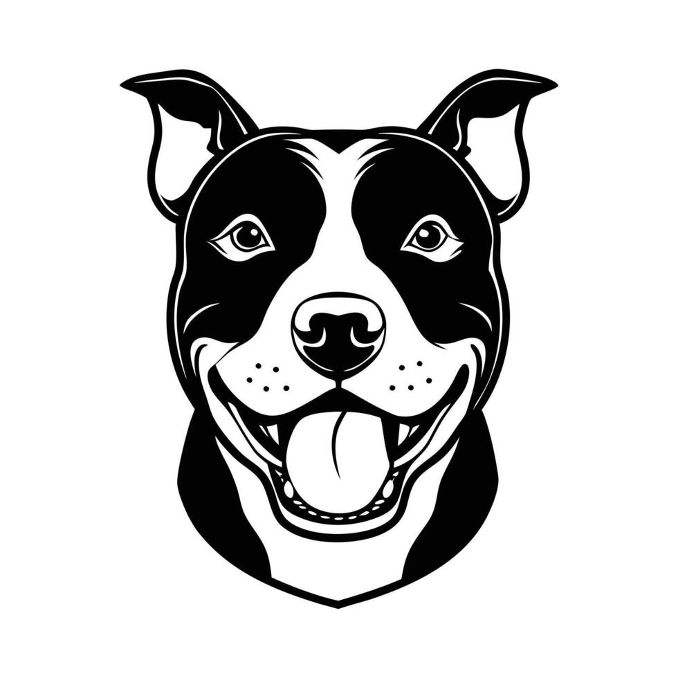 American Staffordshire Terrier Vectors. vector
