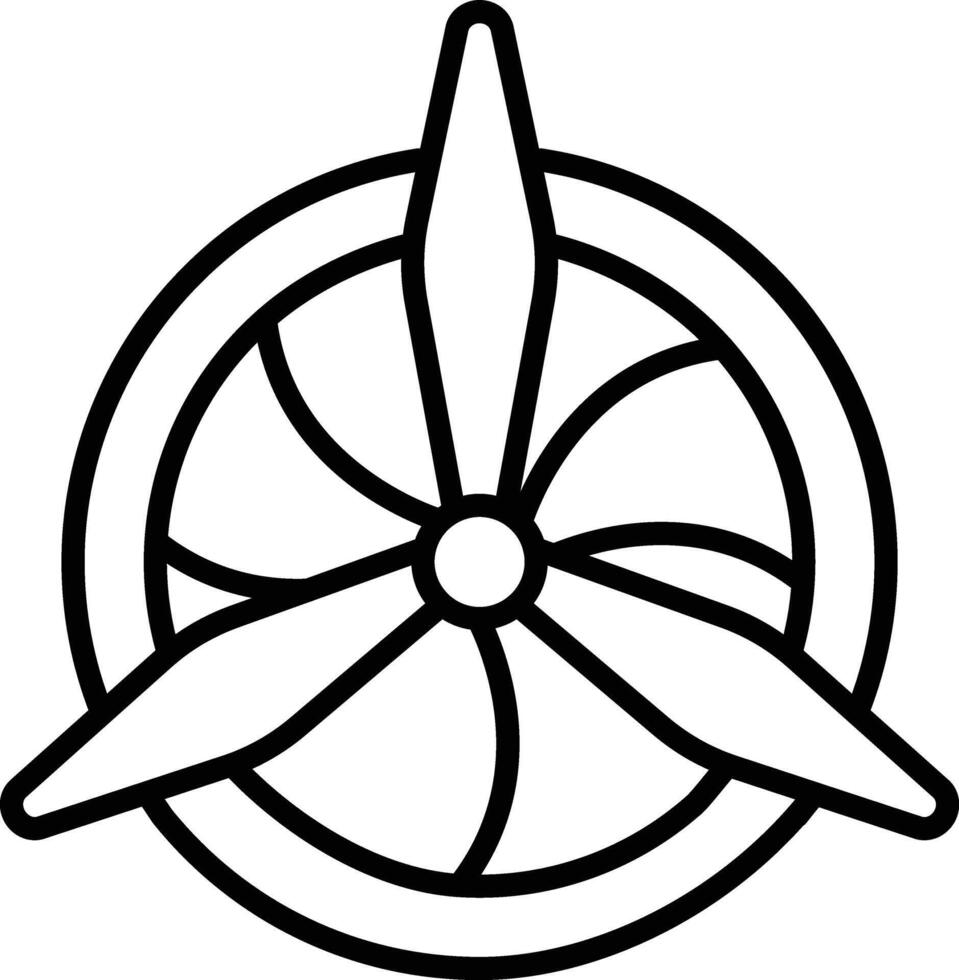 Propeller Illustration Icon vector