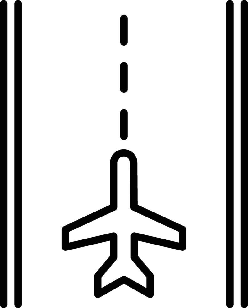 Runway Illustration Icon vector