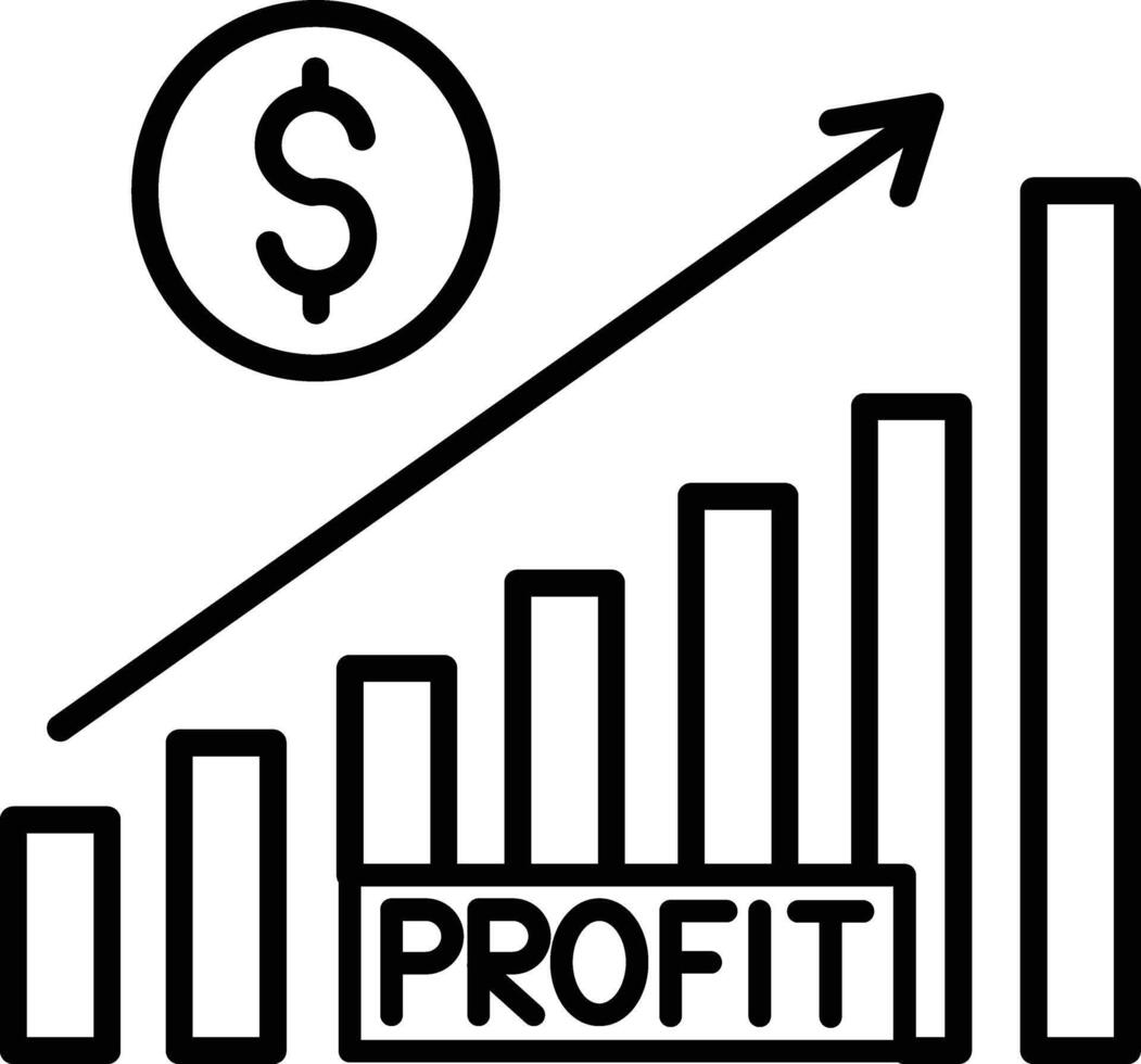 Profits Illustration Icon vector