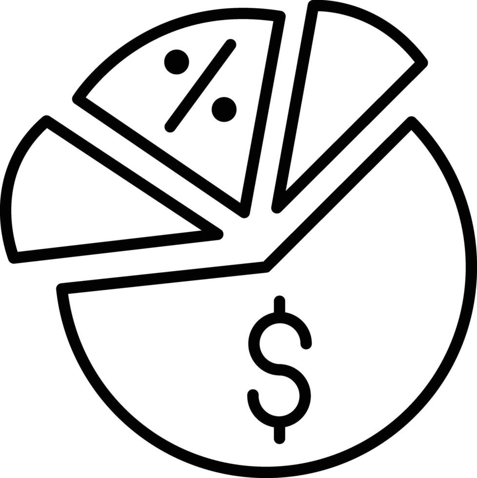 Money Margin Illustration Icon vector