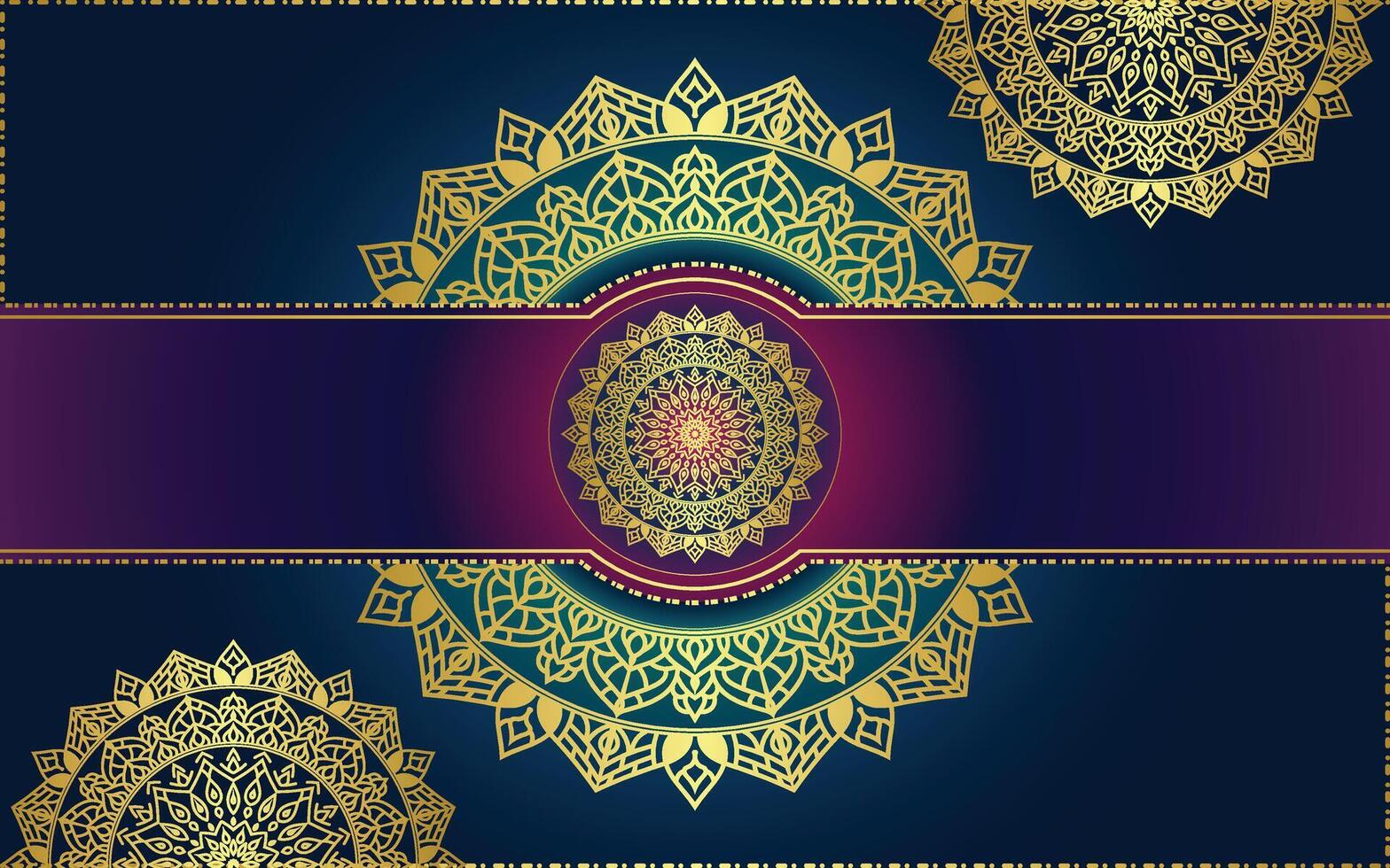 Decorative colorful mandala background vector