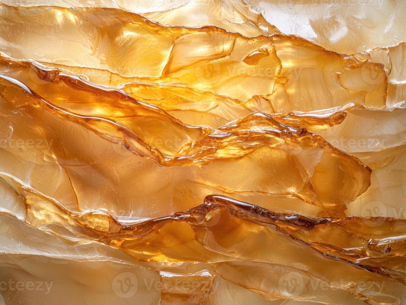 Abstract background of golden brown resin art with flowing texture photo