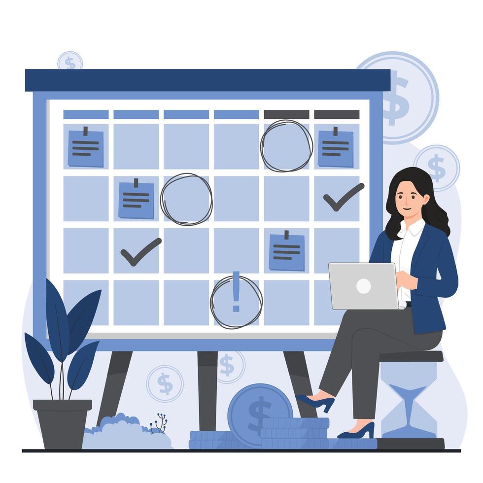Marketing Planning Strategy concept designing executing marketing plans strategic business goals vector
