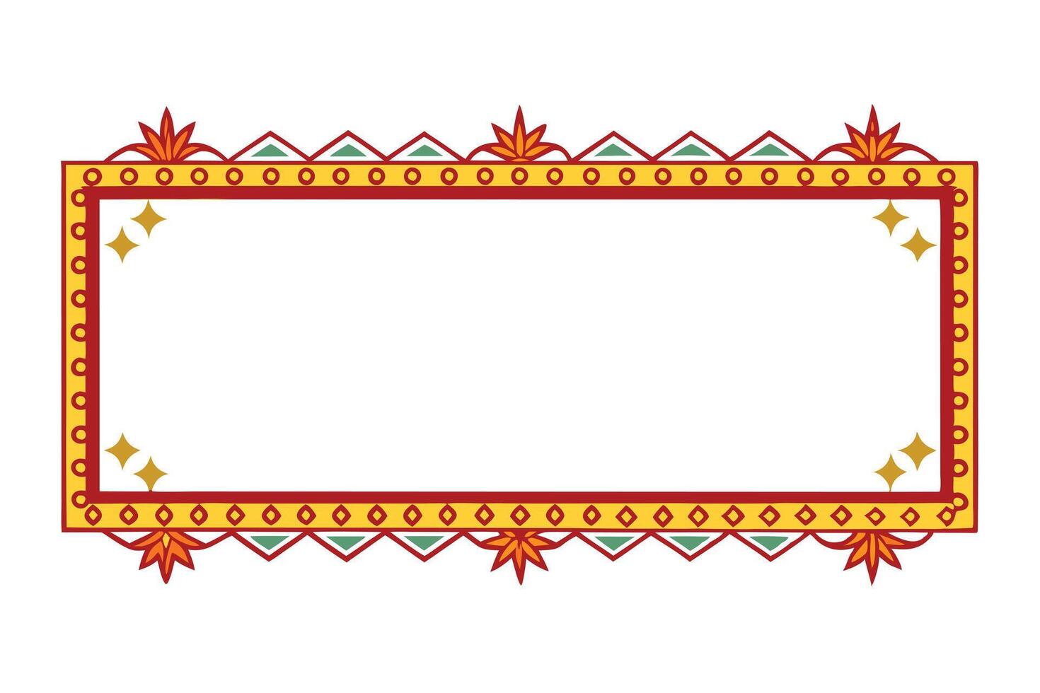 Frame design in vibrant colors. vector