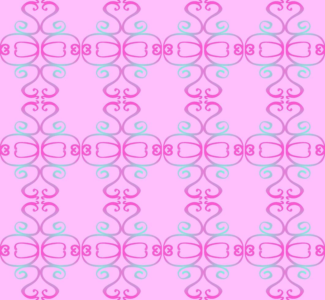 Beautiful seamless pattern on a delicate pink background vector