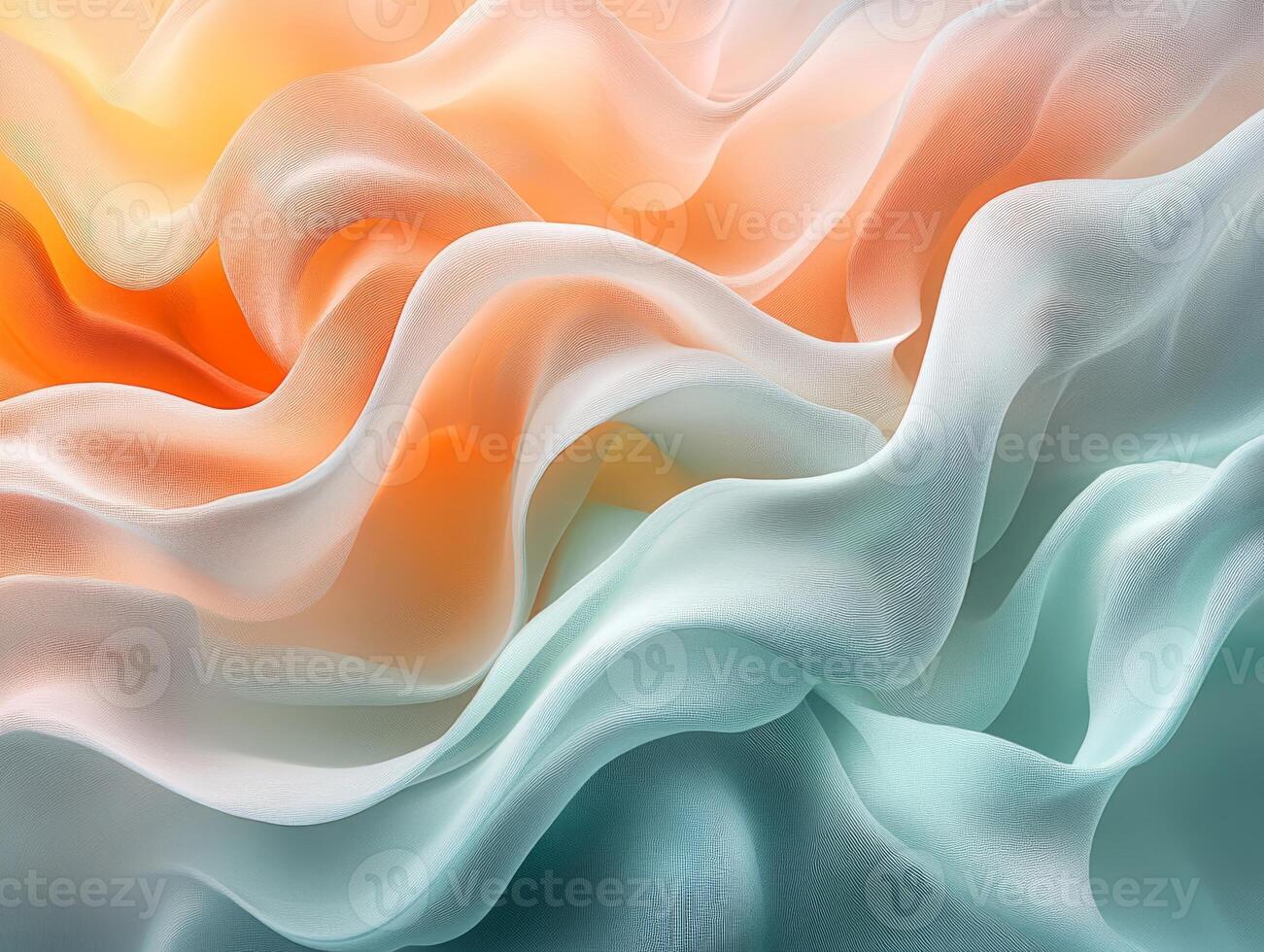 Abstract flowing fabric creating smooth waves photo