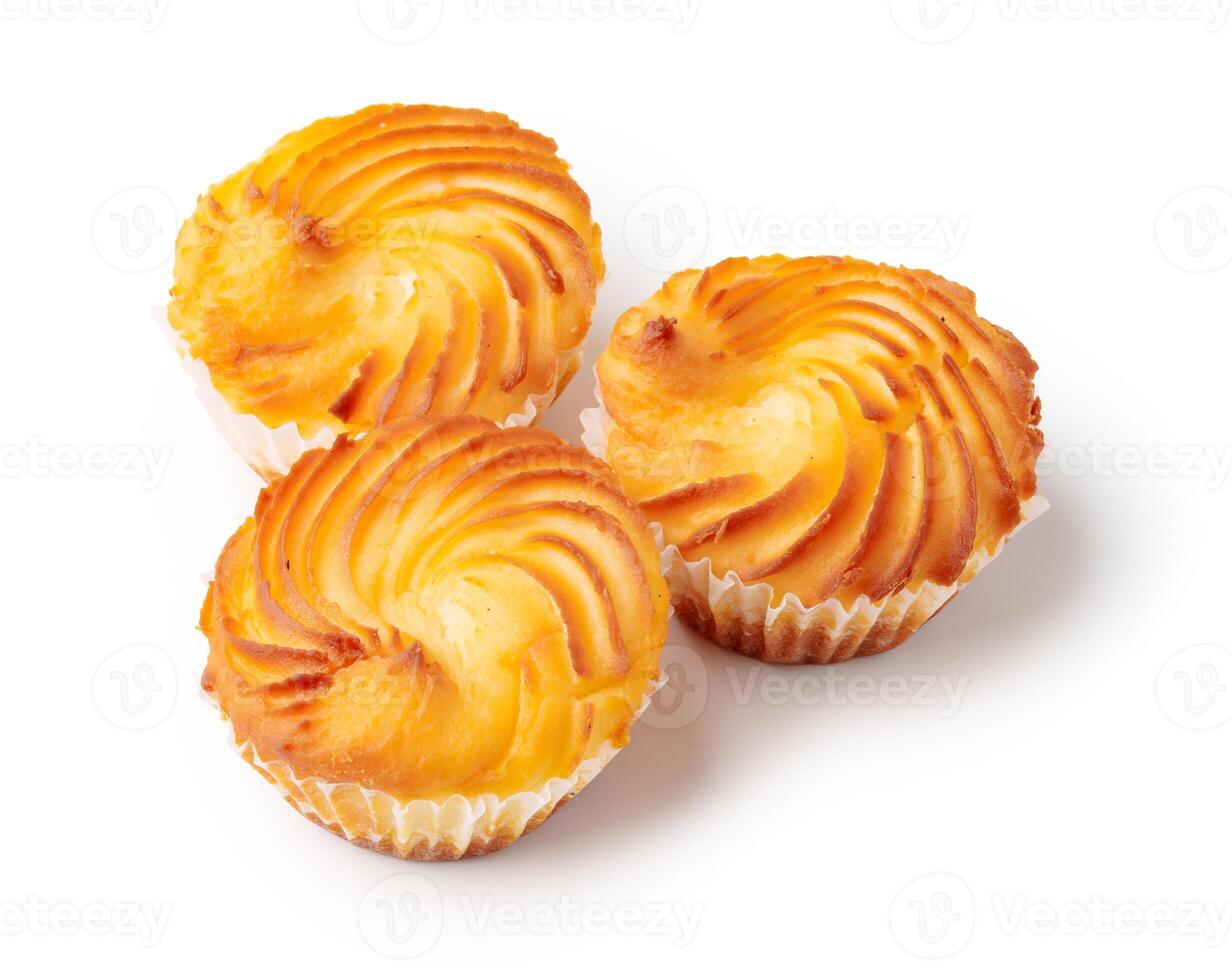 Deliciously baked pastries arranged attractively on a clean surface, highlighting their golden color and unique shape photo