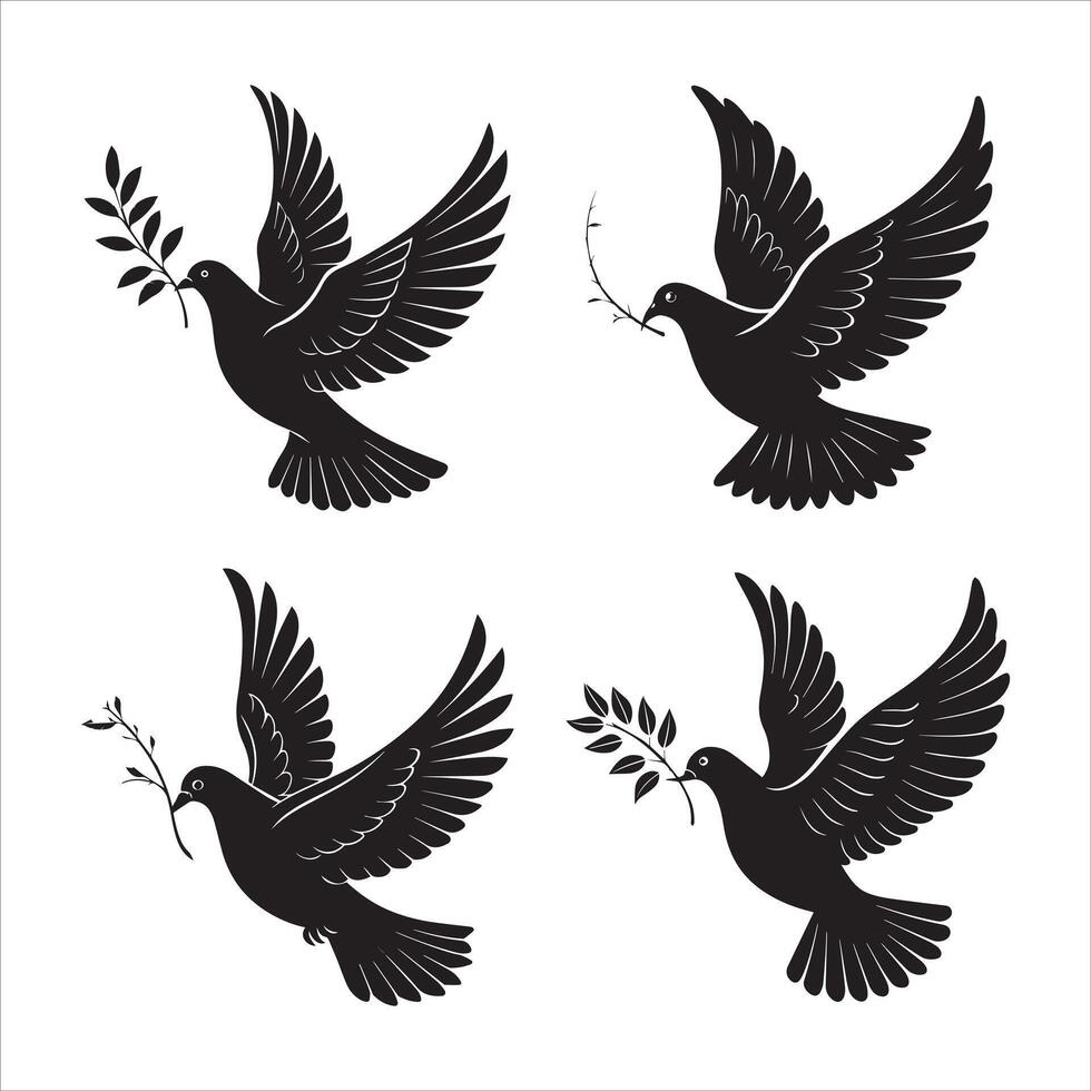 Clean Peace Dove Illustration vector