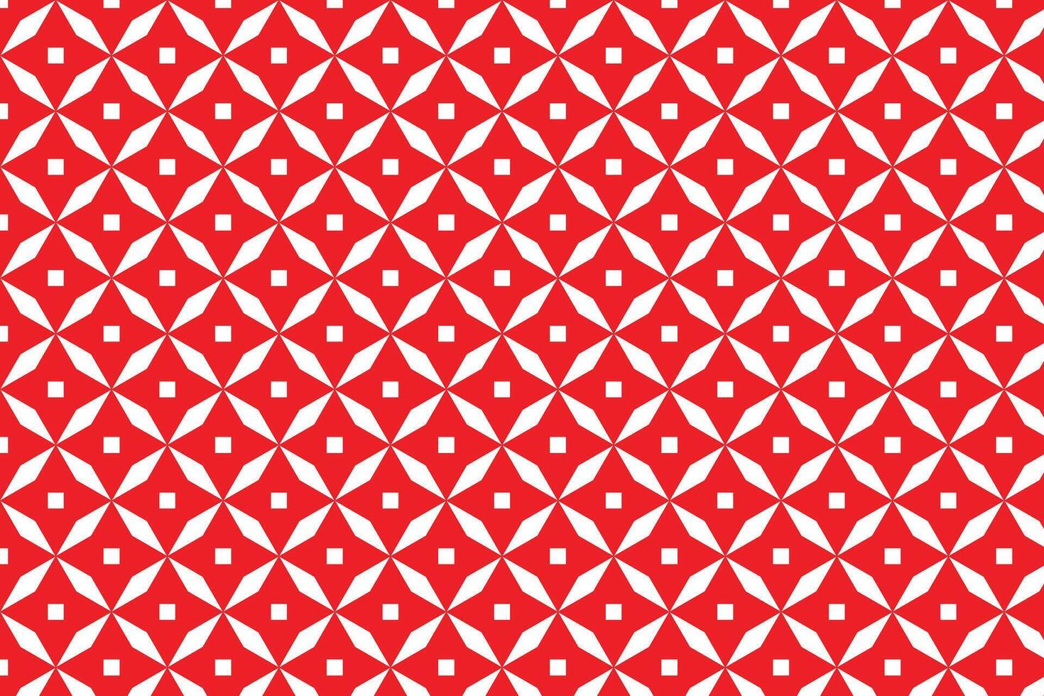 simple abstract red color creative star flower pattern red and white geometric pattern that can be used as a background or texture vector