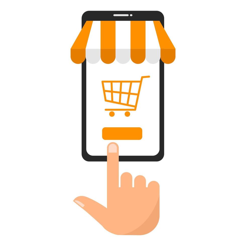 Mobile Shopping Experience vector