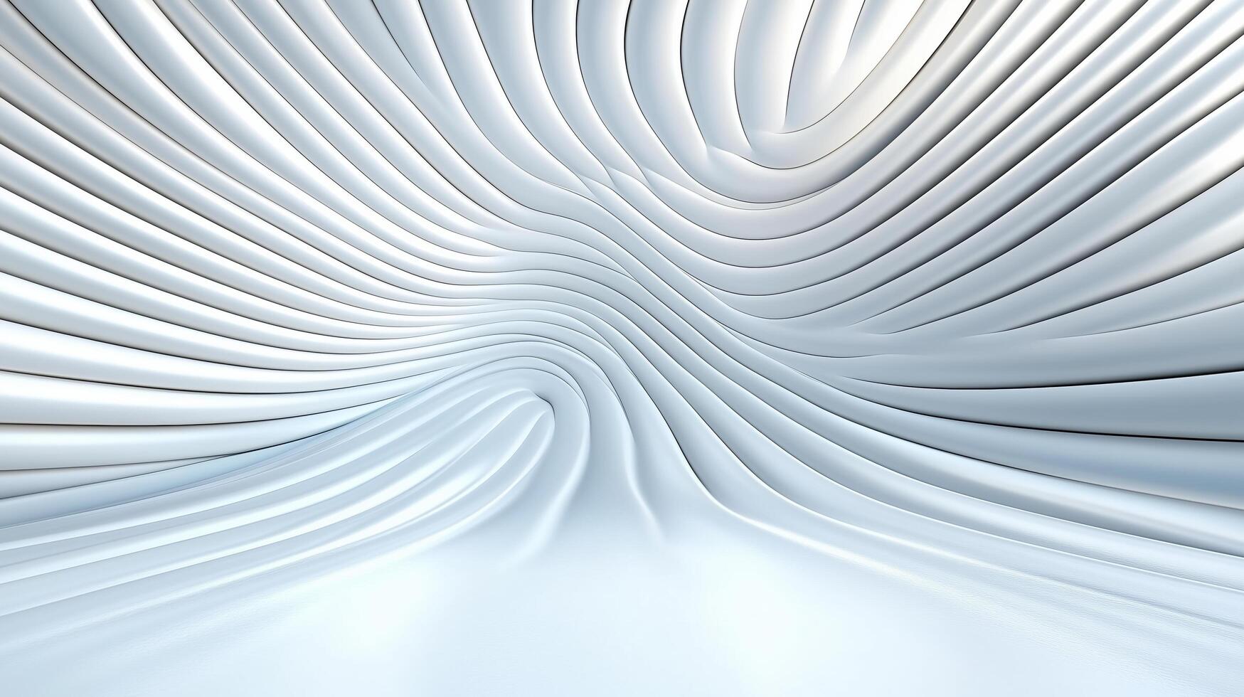 Smooth flowing lines create dynamic abstract background in white tones photo