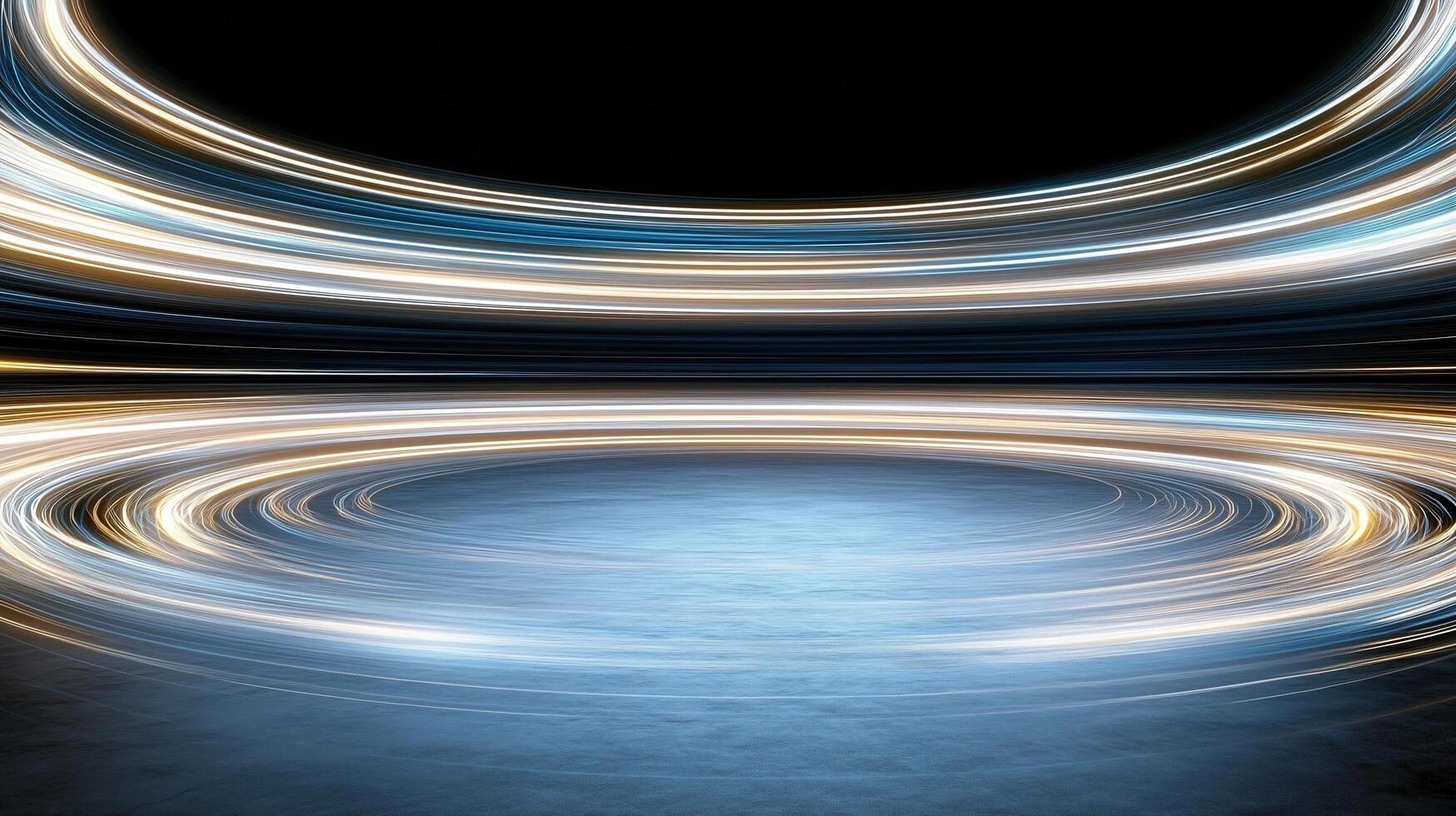 High resolution abstract light trails swirling in dynamic pattern photo