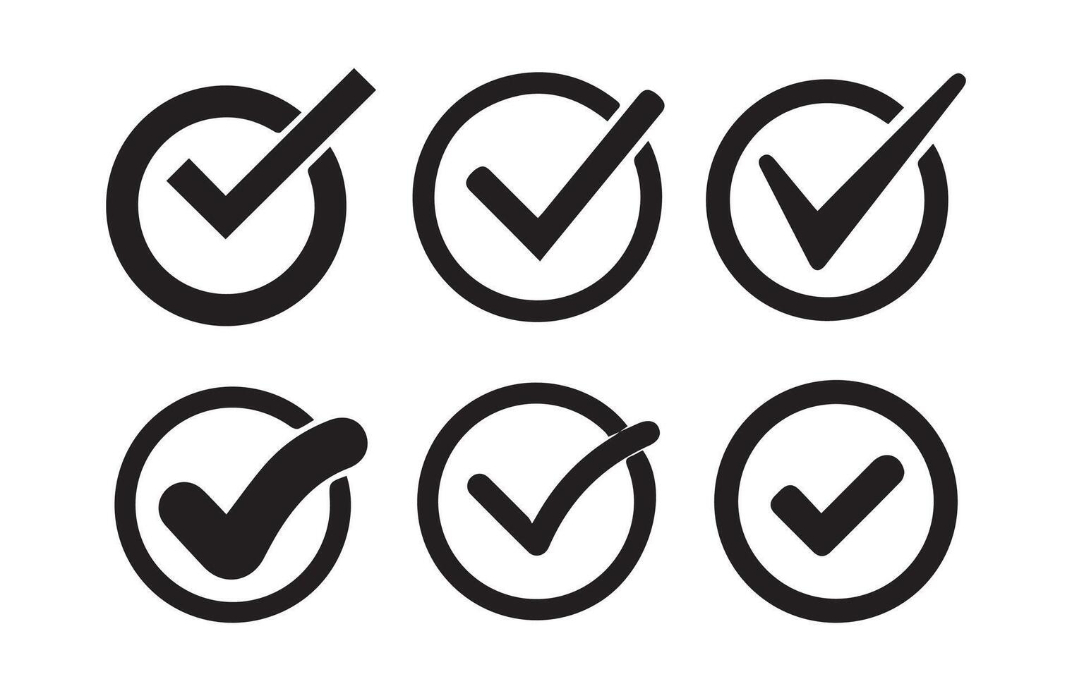 Check box icon with correct, accept checkmark icons tick box checked ...