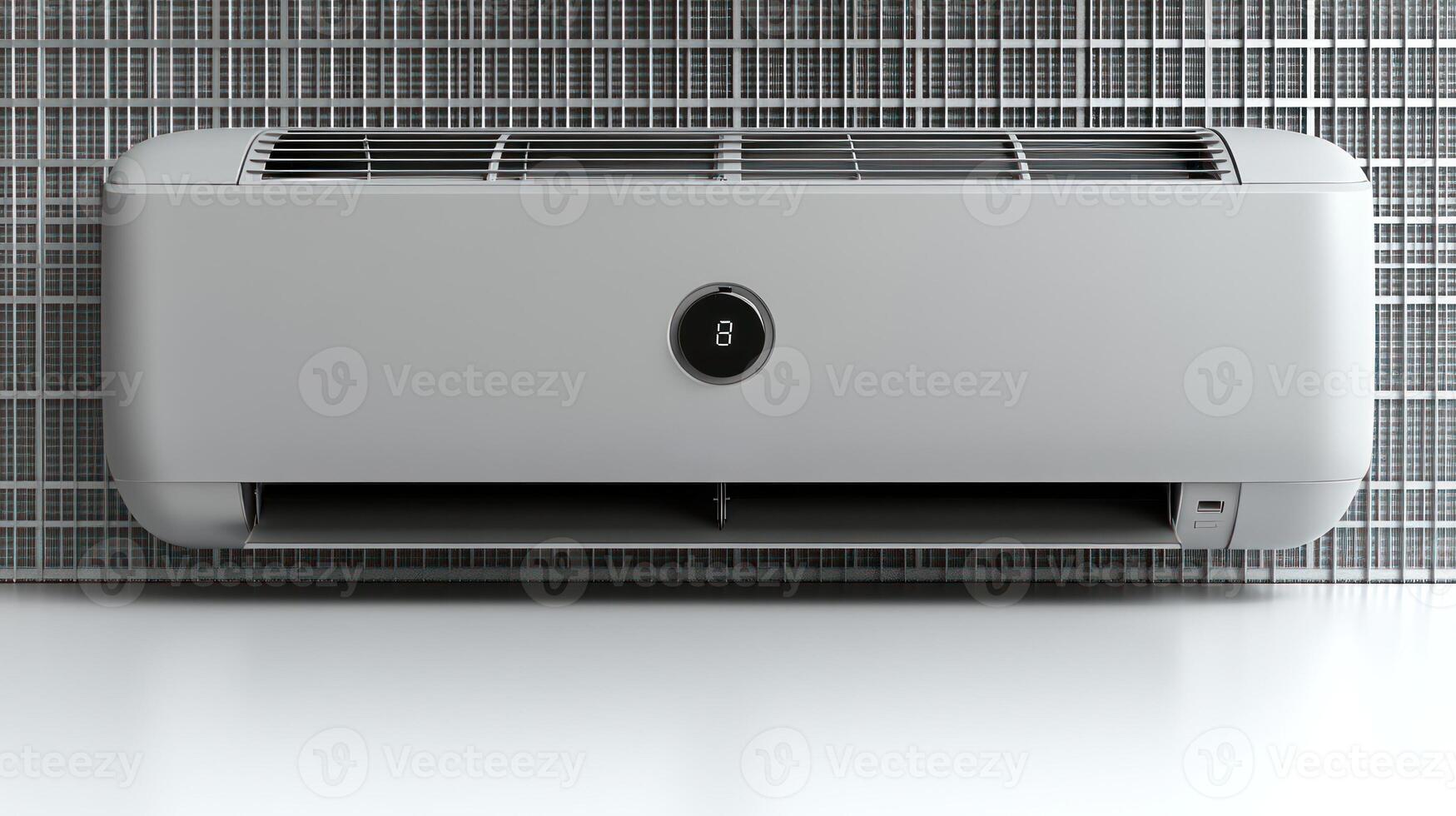 Cooling technology enhances comfort in a minimalistic indoor environment photo
