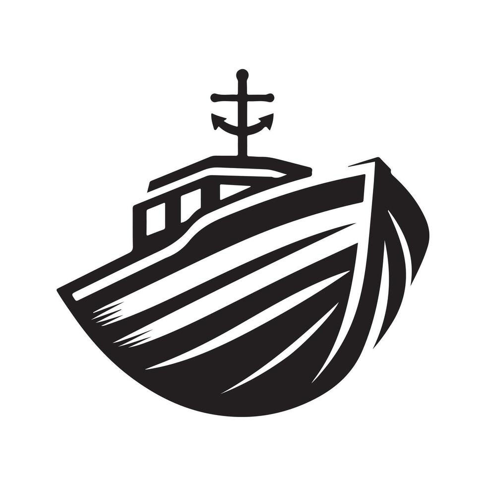 Modern Lifeboat Silhouette Vectors Art for Designers