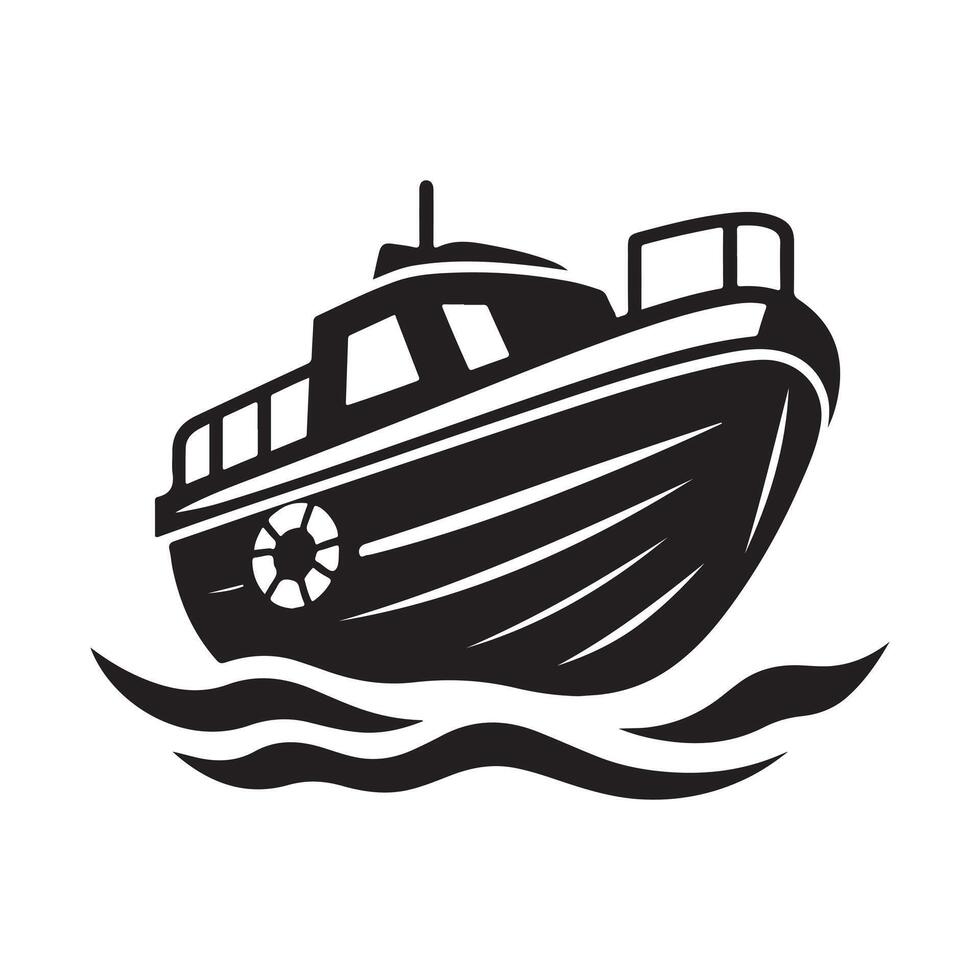 Perfect Lifeboat Silhouette Vectors Graphics for Any Design
