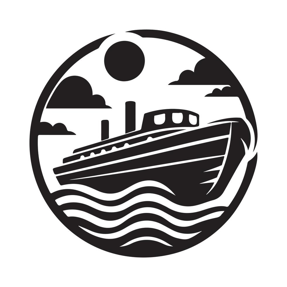 Lifeboat Silhouette Vectors Graphics for Creative Agencies