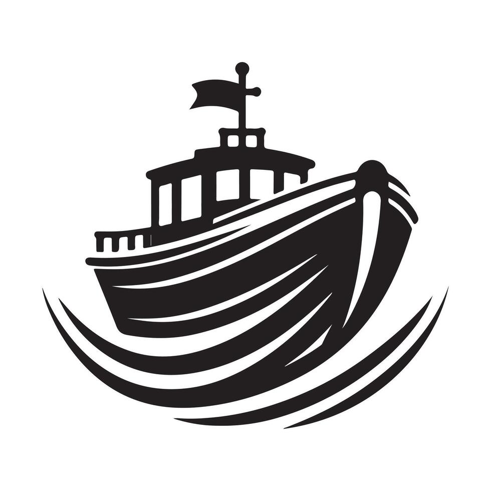 Stunning Lifeboat Silhouette Vectors Art for Download