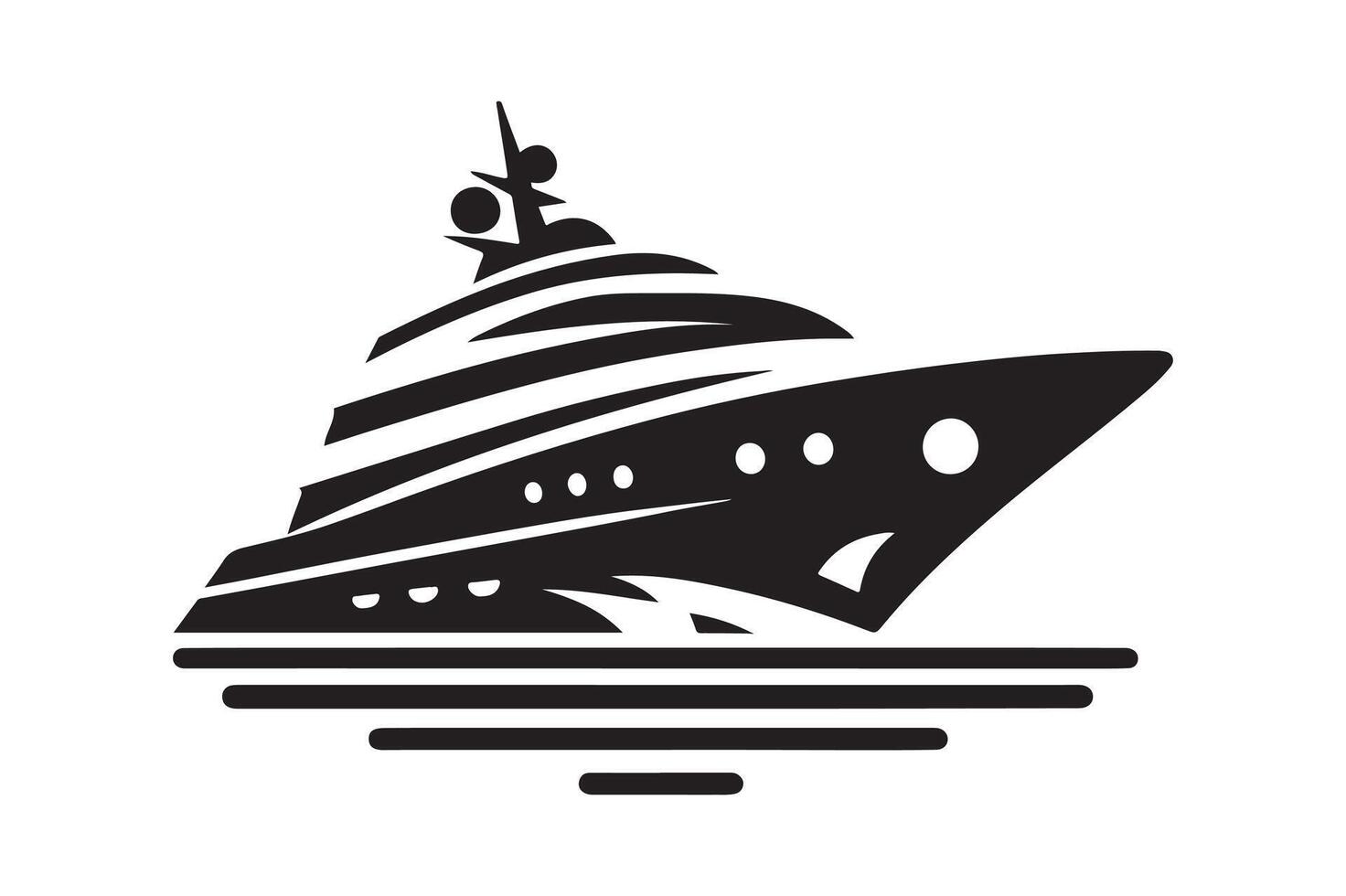 Exclusive Superyacht Silhouette Vectors Designs Online