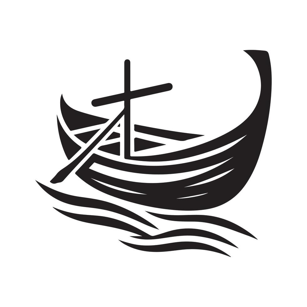 Skiff Silhouette Vectors for Ocean and Nautical Themes