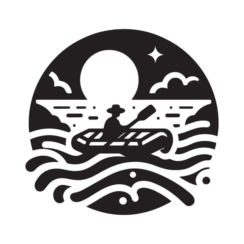 Raft Silhouette Vectors for Marketing Campaigns