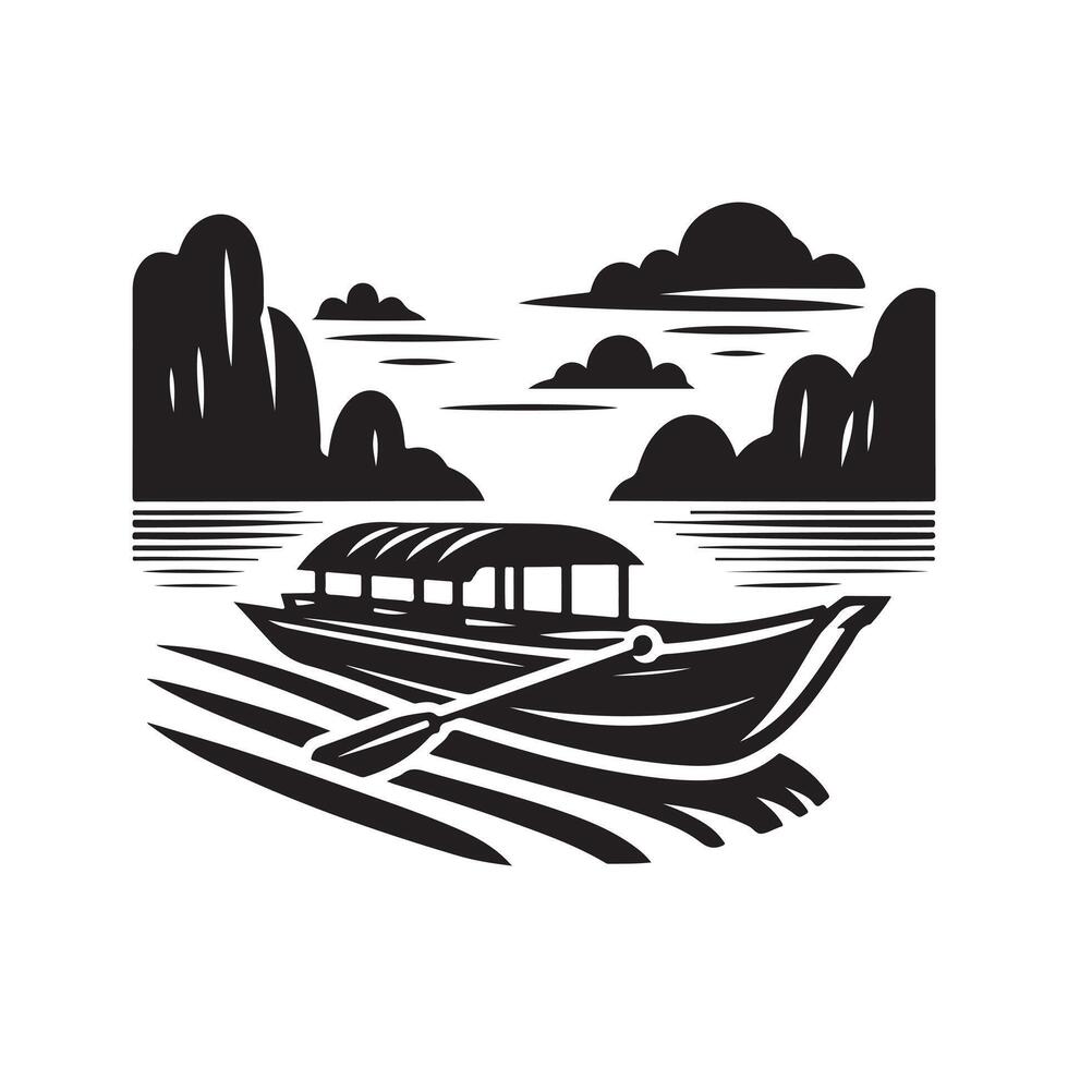 High-Resolution Raft Silhouette Vectors for Digital Use