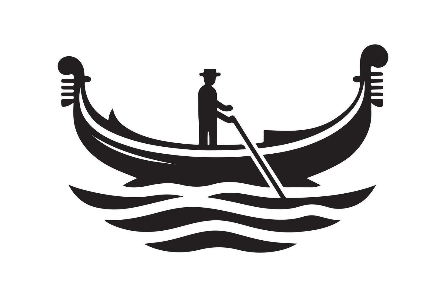 Gondola Silhouette Vectors Designs for Creative Projects