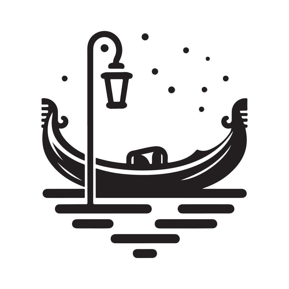 Gondola Silhouette Vectors Graphics for Personal and Commercial Projects