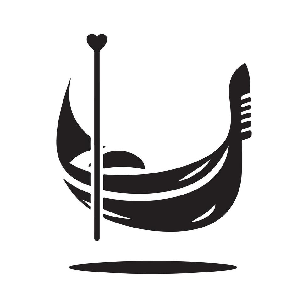Gondola Silhouette Vectors Art for Graphic Design Applications