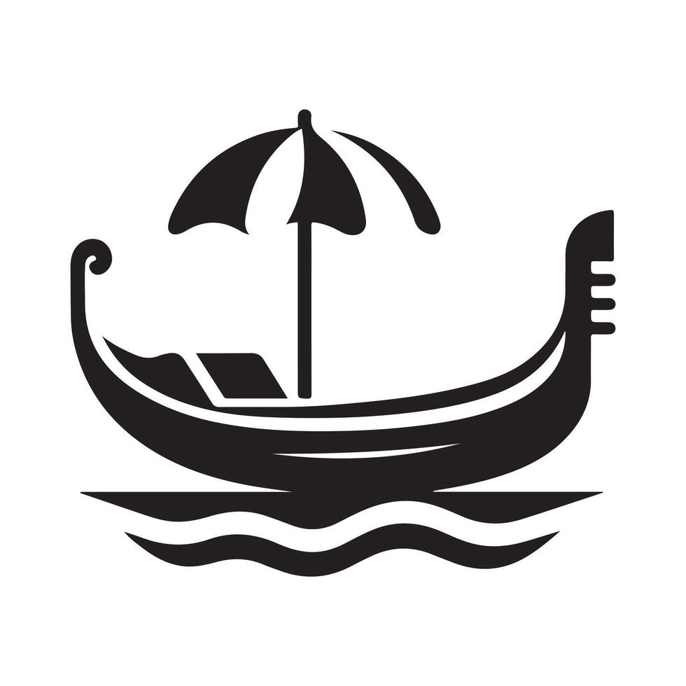 Gondola Silhouette Vectors for Posters and Flyers