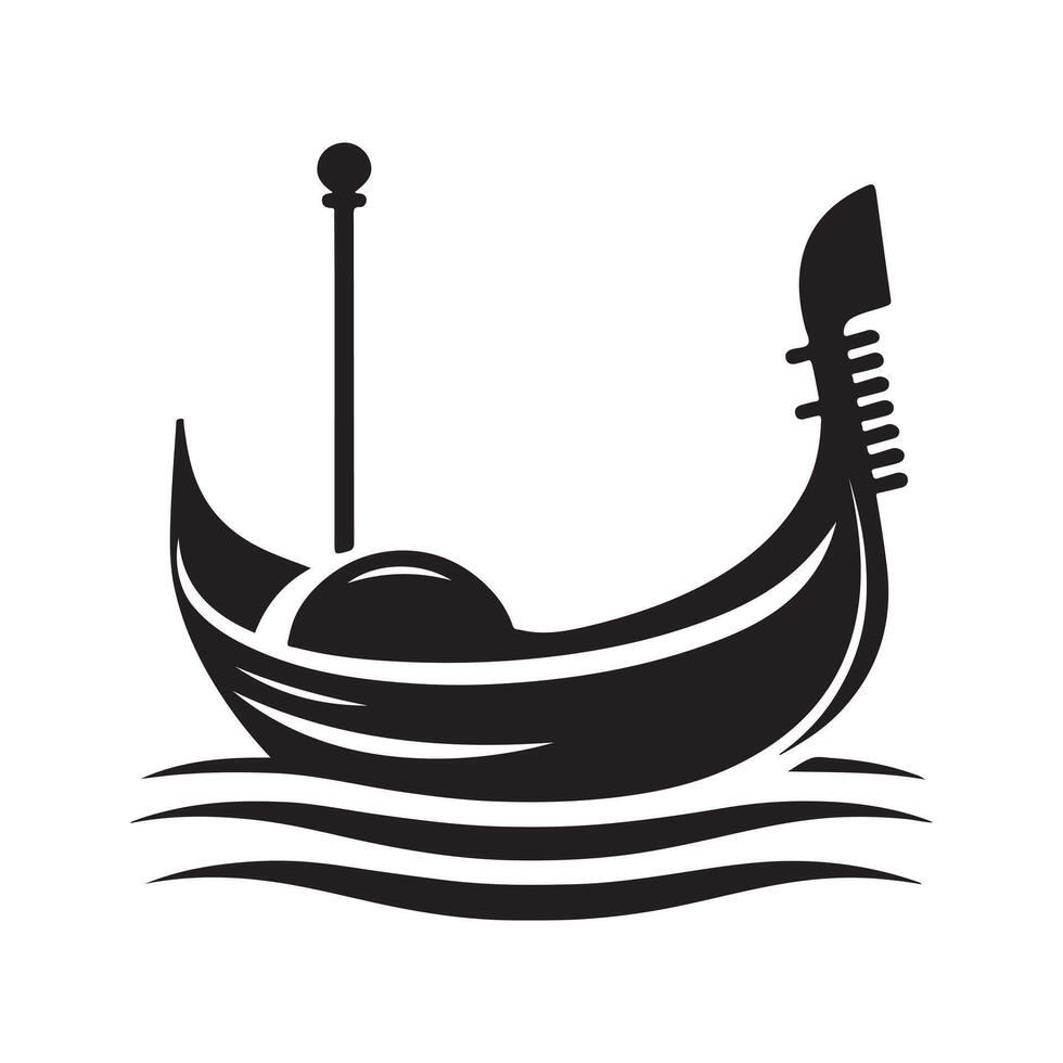 Gondola Silhouette Vectors Designs for Print Materials