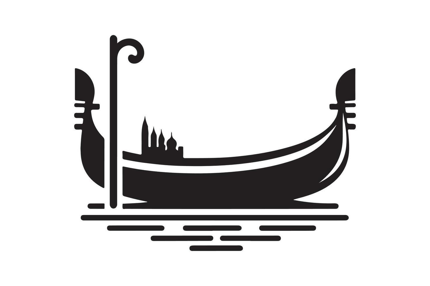 Gondola Silhouette Vectors Graphics for Luxury Projects