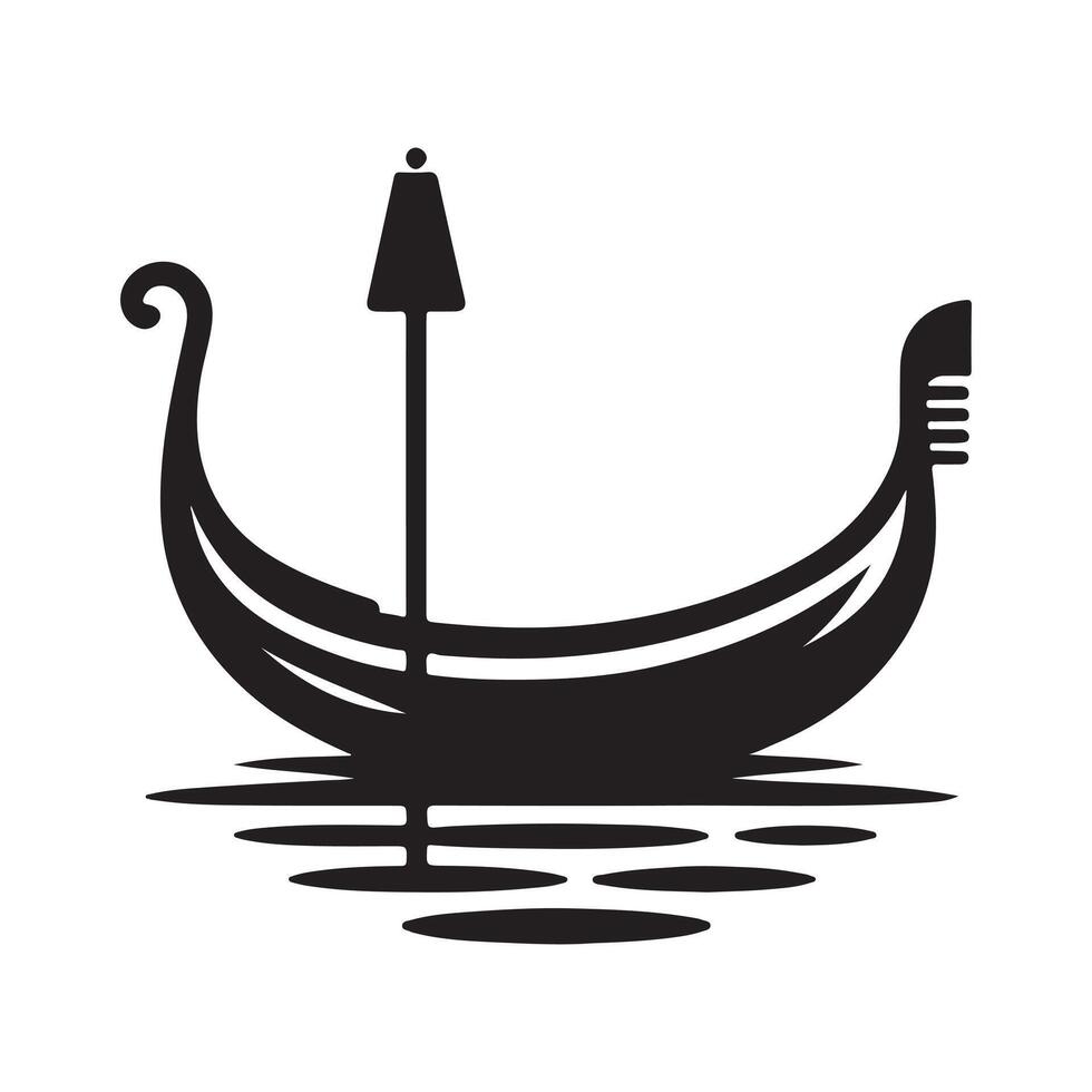 Gondola Silhouette Vectors for Logo Design and More