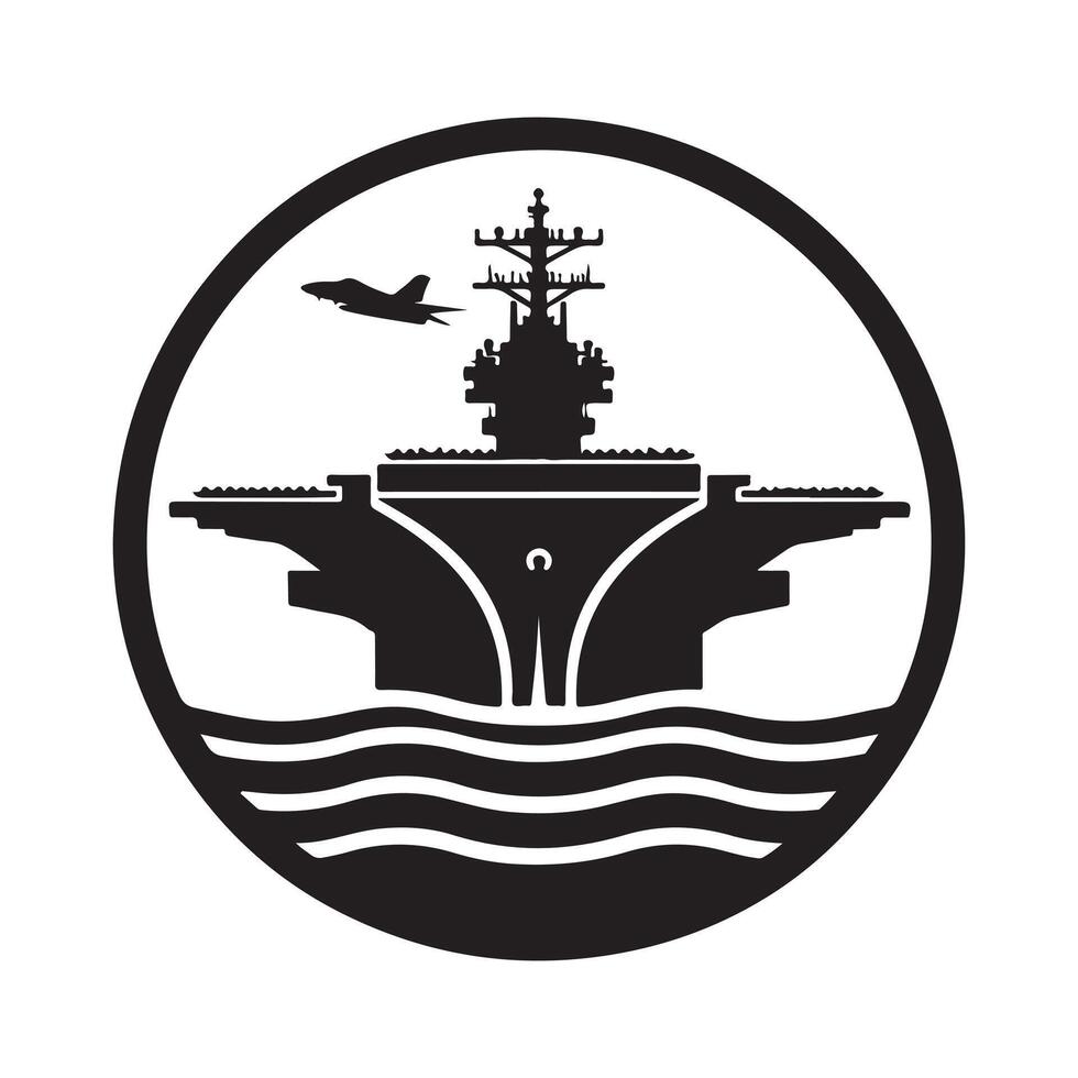 Aircraft Carrier Silhouette Vectors Designs for Custom Branding